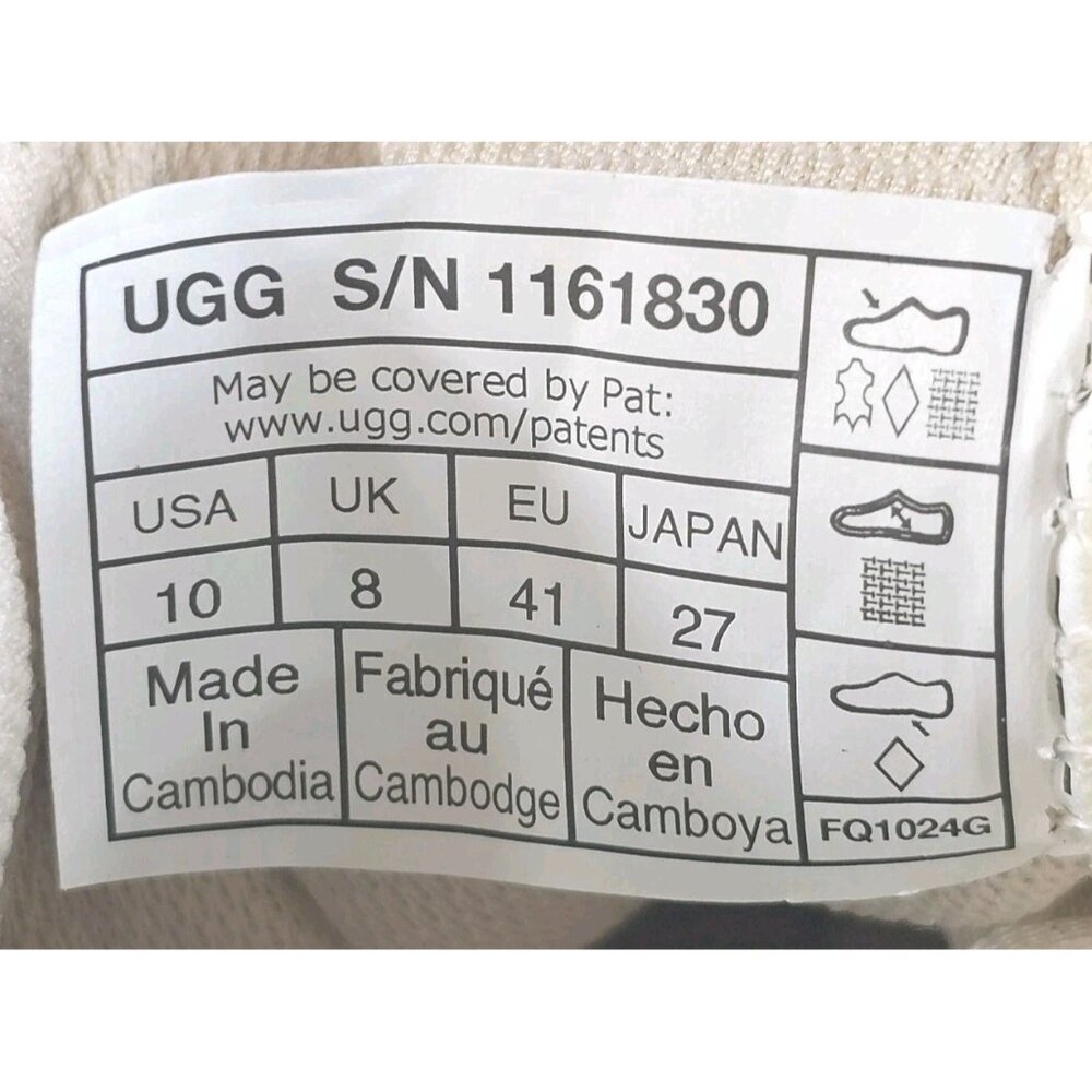 UGG CapTrail Low Waterproof Beige Hiking Outdoor Trail Sneakers - Women's Sz 10 - Picture 8 of 14